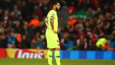 Luis Suárez en un partido con el Barcelona