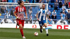 Filipe Luis en un partido con el Atlético de Madrid