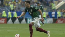 Herrera, durante un juego de la Selección Mexicana