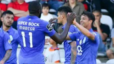 Jugadores del Porto celebra tanto contra Nacional