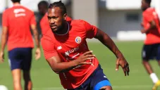 Kendal Waston, en un entrenamiento con la Selección de Costa Rica