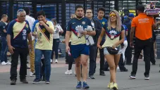 Aficionados de América ingresan al Estadio Azteca