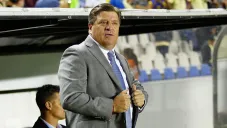 Miguel Herrera en el partido contra León