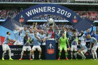 Manchester City celebra haberse convertido en Campeón de FA Cup