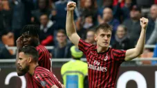 Piatek celebra su gol frente al Frosinone