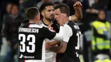 Juventus celebra una anotación frente al Atalanta