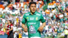 Ángel Mena, durante un juego con León en el C2019