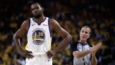 Kevin Durant en un partido con Golden State