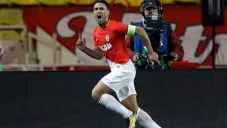 Falcao en festejo de gol con el Mónaco