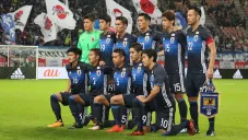 Selección mayor de Japón previo a un partido