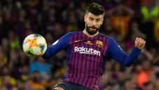 Gerard Piqué durante un partido con el Barcelona