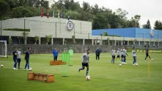 Cruz Azul durante un entrenamiento en La Noria