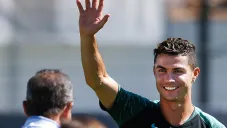 CR7 en entrenamiento con Portugal