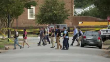 Elementos de seguridad acuden a la zona del tiroteo