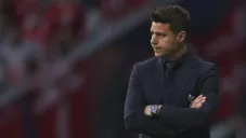 Pochettino luce muy serio en la Final de la Champions League