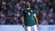 Marco Fabián durante un juego de la Selección