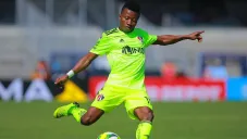 Clifford Aboagye durante un partido con Atlas
