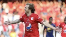 Fernando Aristeguieta en un partido con el América de Cali