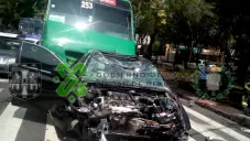 Impresionante choque en Paseo de la Reforma