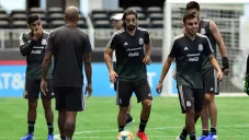Jugadores de la Selección Mexicana durante un entrenamiento