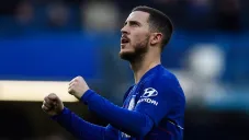 Eden Hazard en partido con Chelsea