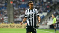 Maxi Meza durante la Liguilla con Rayados