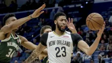 Anthony Davis, en un partido de New Orleans