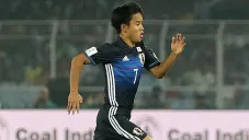 Takefusa Kubo, durante un duelo con Japón