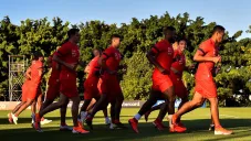 Jugadores de Ecuador entrenan previo a Copa América