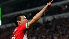 Lozano, en un partido del PSV
