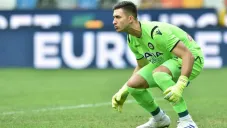 Musso, en el arco del Udinese