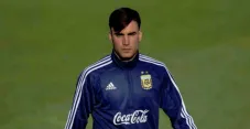 Nicolás Tagliafico en entrenamiento con Argentina