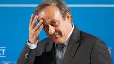 Platini, durante una reunión de UEFA