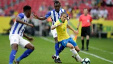 Filipe Luis, en juego contra Honduras