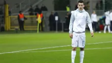 Lozano durante un calentamiento del PSV Eindhoven
