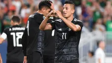 Roberto Alvarado celebra su anotación ante Canadá