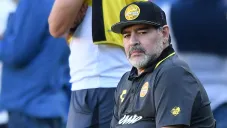 Maradona durante su etapa al frente del conjunto de Culiacán