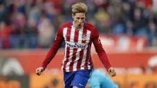 Torres festeja anotación con el Atlético de Madrid