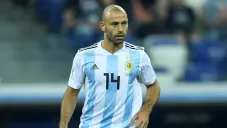 Mascherano, en un juego con Argentina en Rusia 2018