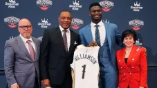 Zion Williamson en la selección del Draft