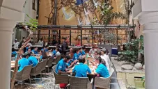 Concursantes durante la XXI Olimpiada Matemática Centroamericana y del Caribe