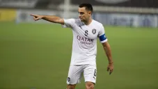 Xavi durante un partido del Al-Sadd