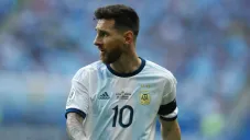 Messi durante un partido de la Copa América