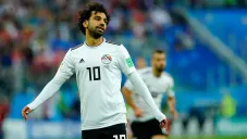 Mohamed Salah, en un partido con Egipto