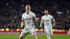 Kroos celebra anotación con el Real Madrid