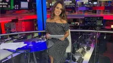 Jimena Álvarez, durante un programa de Televisa