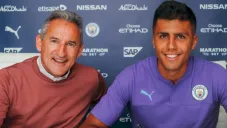 Rodrigo, durante la firma de su contrato con los Citizens