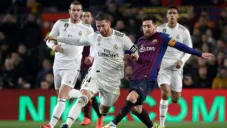 Messi y Sergio Ramos, en un Clásico español