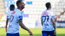 Cardona festeja gol con Pachuca