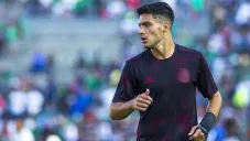 Raúl Jiménez durante un encuentro ante Cuba